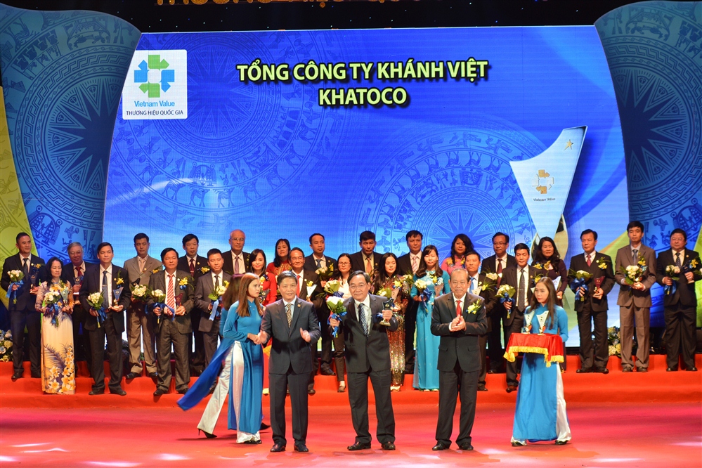 Khatoco vinh dự nhận danh hiệu Thương hiệu Quốc gia năm 2016